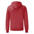 Heather Red - Back - Fruit Of The Loom Mens Hooded Sweatshirt - Hoodie