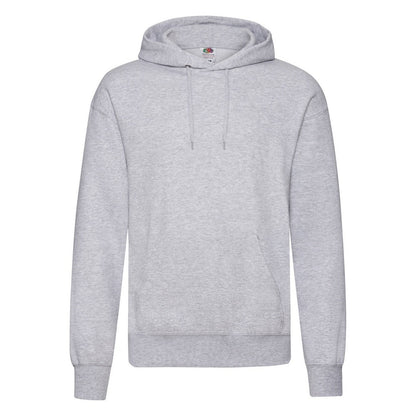 Heather Grey - Front - Fruit Of The Loom Mens Hooded Sweatshirt - Hoodie