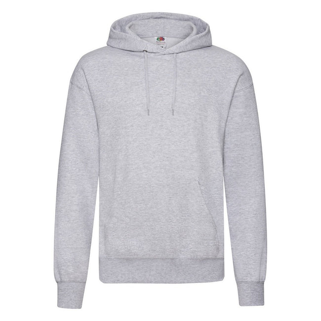 Heather Grey - Front - Fruit Of The Loom Mens Hooded Sweatshirt - Hoodie