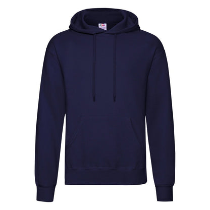 Bottle Green - Side - Fruit Of The Loom Mens Hooded Sweatshirt - Hoodie
