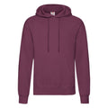 Burgundy - Front - Fruit Of The Loom Mens Hooded Sweatshirt - Hoodie