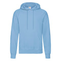 Sky Blue - Front - Fruit Of The Loom Mens Hooded Sweatshirt - Hoodie