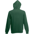 Bottle Green - Back - Fruit Of The Loom Mens Hooded Sweatshirt - Hoodie