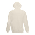 Natural - Back - Fruit Of The Loom Mens Hooded Sweatshirt - Hoodie