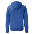 Dark Heather - Side - Fruit Of The Loom Mens Hooded Sweatshirt - Hoodie