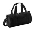 Black-Black - Front - Bagbase Mini Barrel Shoulder Bag