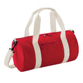 Classic Red-Off White - Front - Bagbase Mini Barrel Shoulder Bag