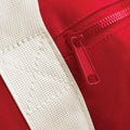 Classic Red-Off White - Side - Bagbase Mini Barrel Shoulder Bag