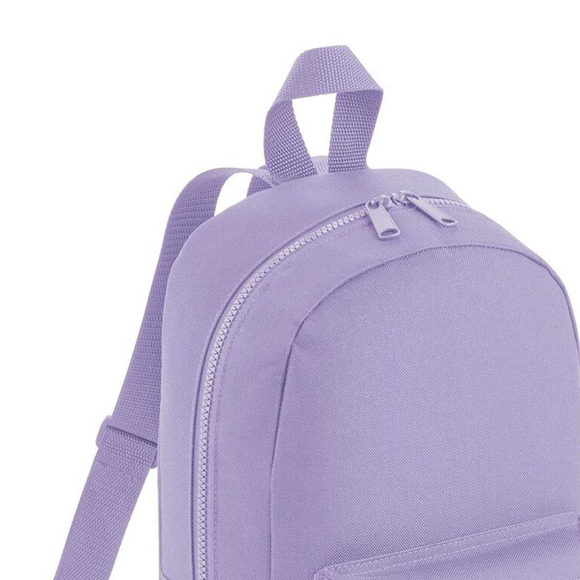 Lavender - Back - Bagbase Mini Essential Backpack-Rucksack Bag