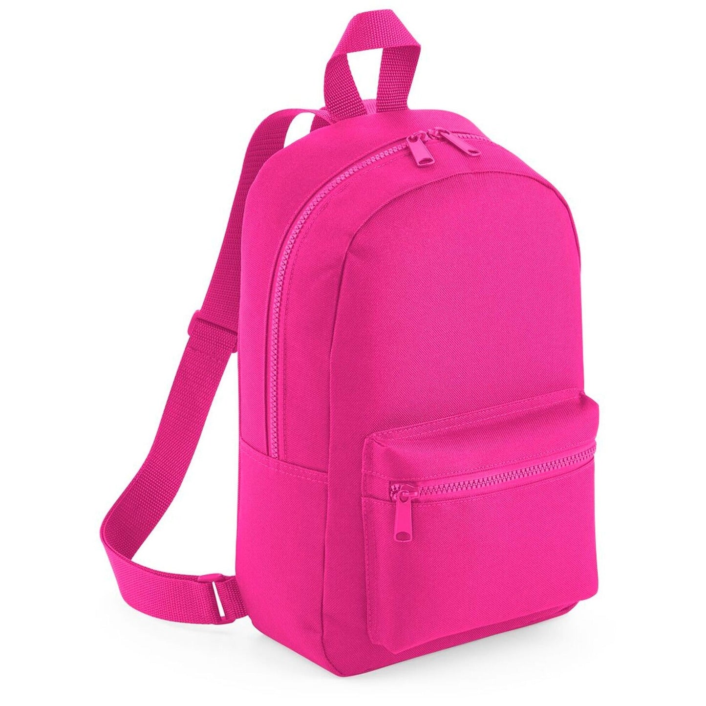 Fuchsia - Front - Bagbase Mini Essential Backpack-Rucksack Bag