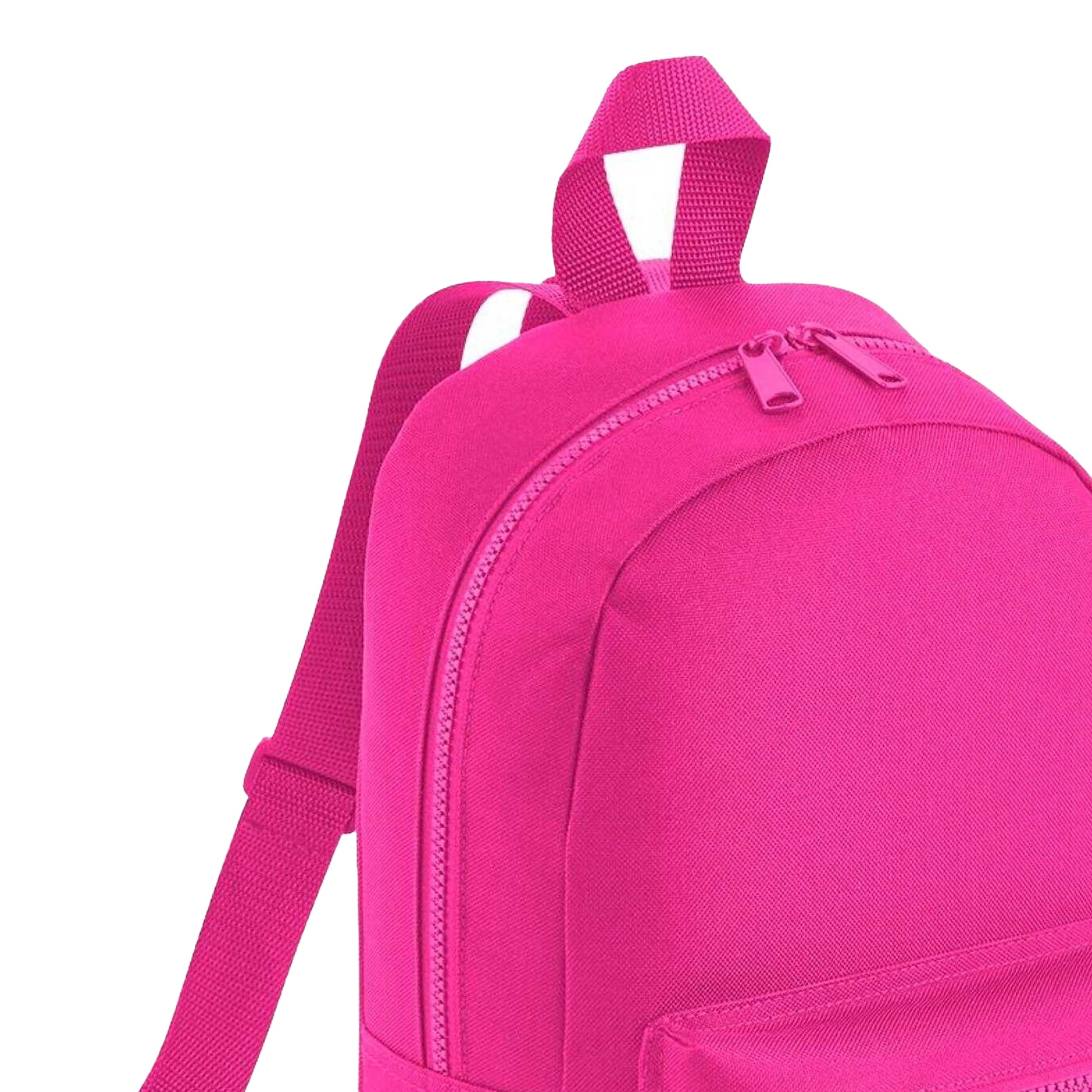 Fuchsia - Back - Bagbase Mini Essential Backpack-Rucksack Bag