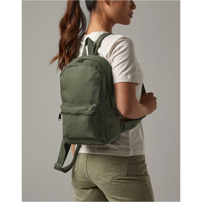 Peach - Front - Bagbase Mini Essential Backpack-Rucksack Bag