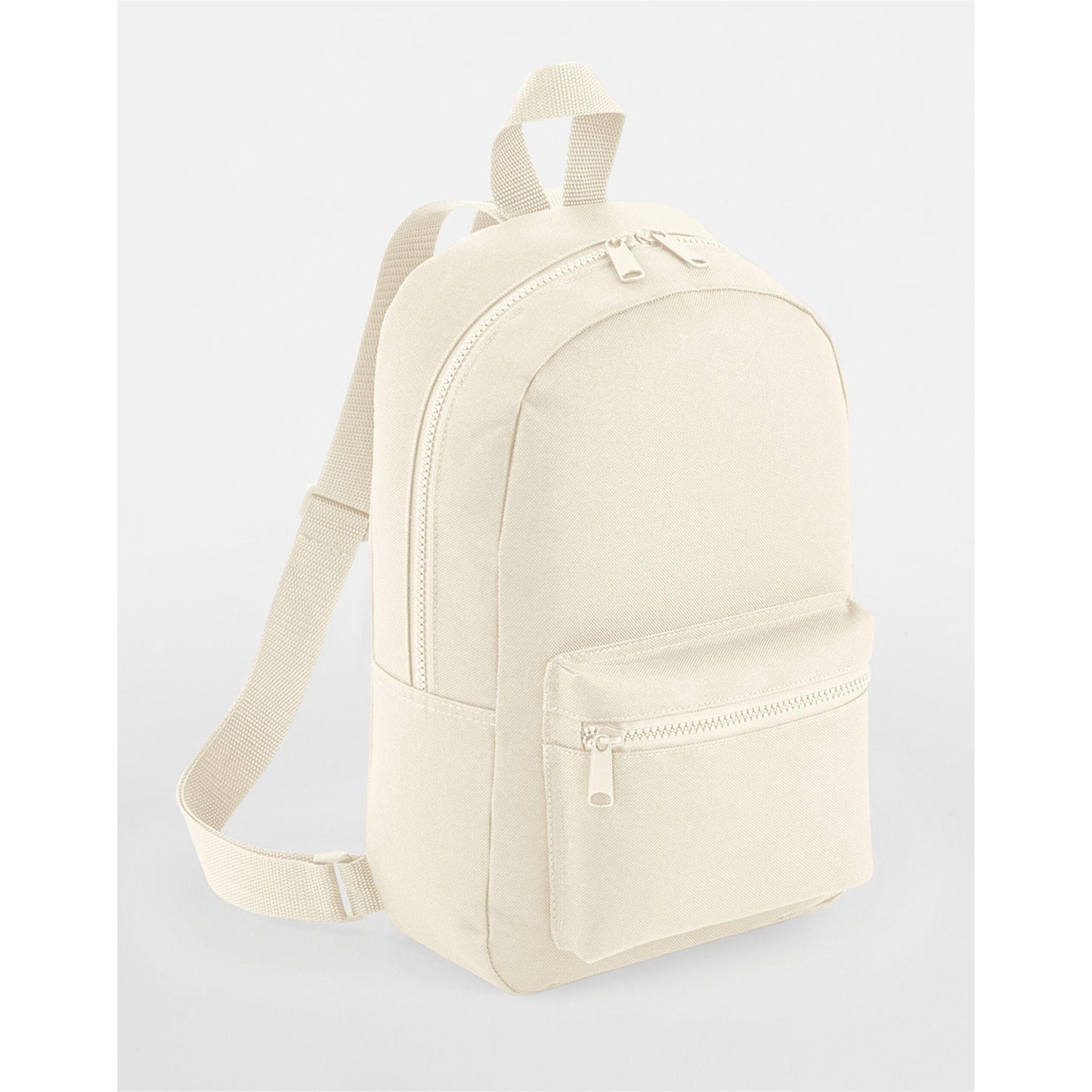 Natural - Back - Bagbase Mini Essential Backpack-Rucksack Bag