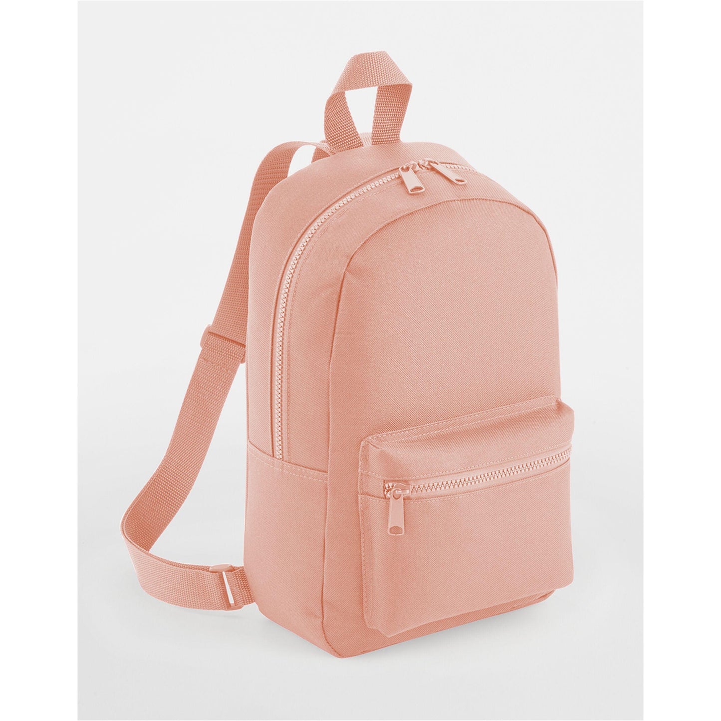 Peach - Back - Bagbase Mini Essential Backpack-Rucksack Bag