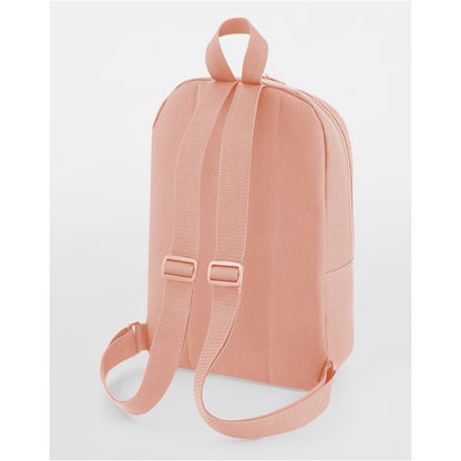 Peach - Side - Bagbase Mini Essential Backpack-Rucksack Bag