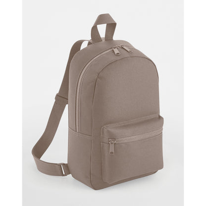 Mushroom - Back - Bagbase Mini Essential Backpack-Rucksack Bag