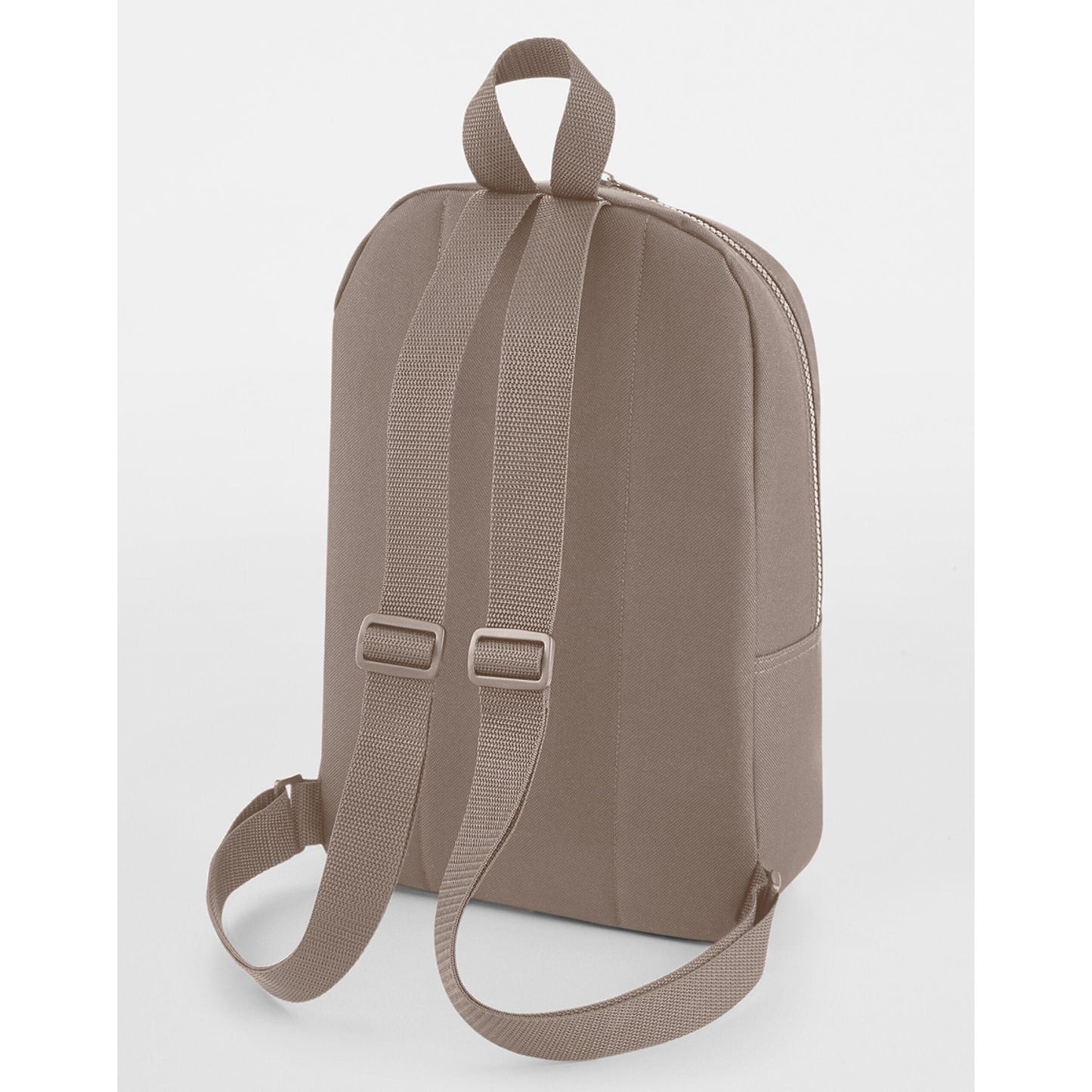 Mushroom - Side - Bagbase Mini Essential Backpack-Rucksack Bag