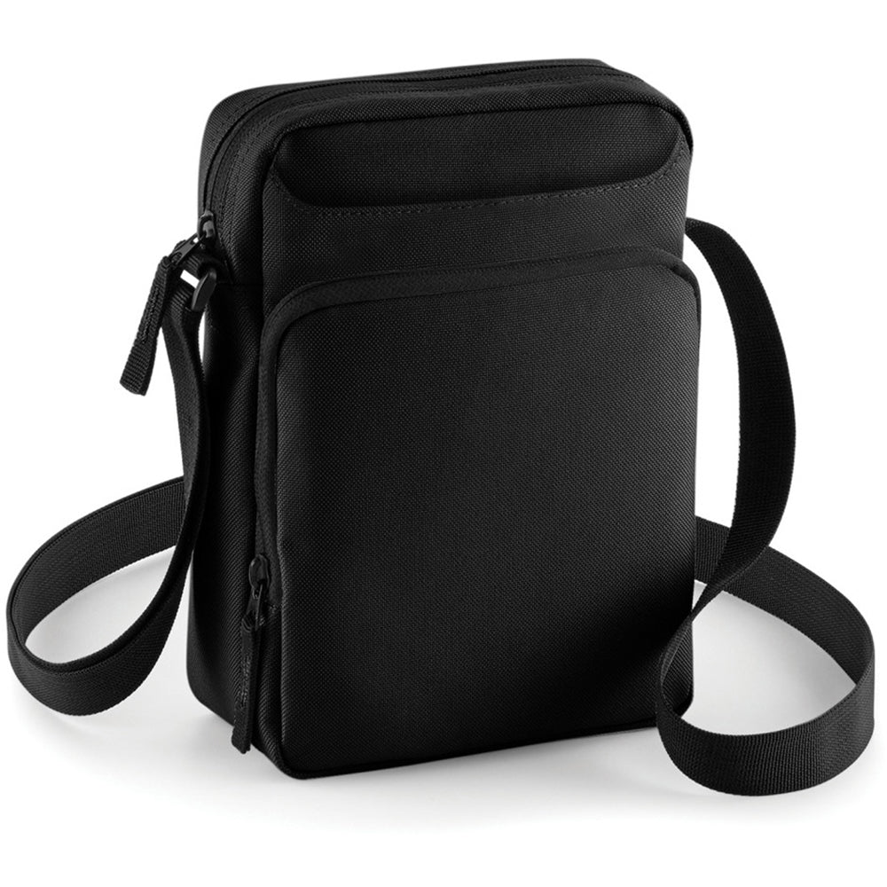 Black - Back - Bagbase Across Shoulder Strap Cross Body Bag