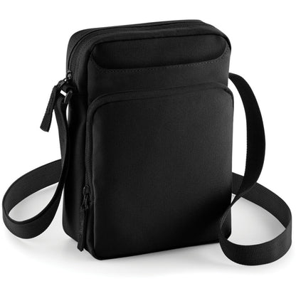 Black - Back - Bagbase Across Shoulder Strap Cross Body Bag