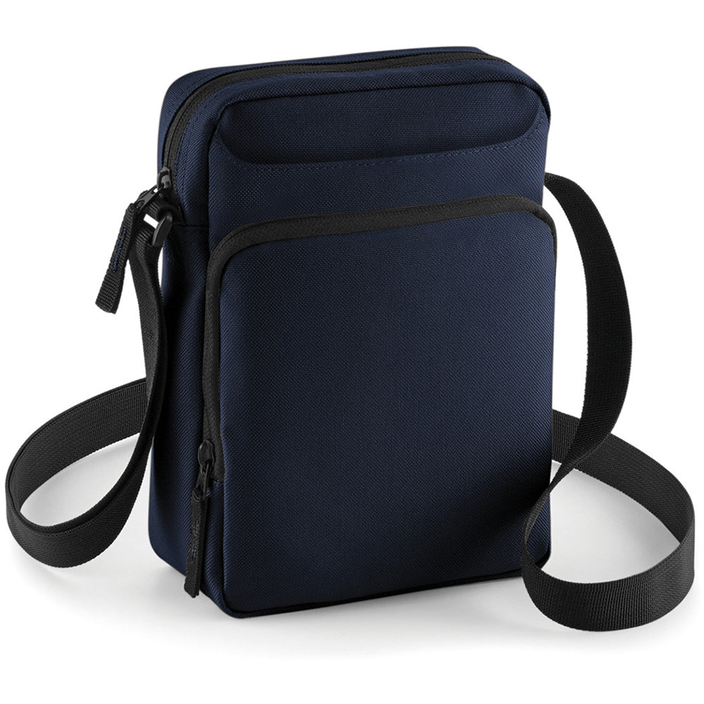 French Navy - Back - Bagbase Across Shoulder Strap Cross Body Bag
