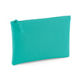 Mint - Front - Bagbase Grab Zip Pocket Pouch Bag