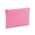 True Pink - Front - Bagbase Grab Zip Pocket Pouch Bag