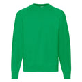 Kelly Green - Front - Fruit Of The Loom Mens Raglan Sleeve Belcoro® Sweatshirt
