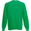 Kelly Green - Back - Fruit Of The Loom Mens Raglan Sleeve Belcoro® Sweatshirt