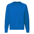 Royal - Front - Fruit Of The Loom Mens Raglan Sleeve Belcoro® Sweatshirt