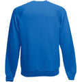 Royal - Back - Fruit Of The Loom Mens Raglan Sleeve Belcoro® Sweatshirt