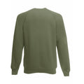 Classic Olive - Side - Fruit Of The Loom Mens Raglan Sleeve Belcoro® Sweatshirt