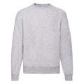 Heather Grey - Front - Fruit Of The Loom Mens Raglan Sleeve Belcoro® Sweatshirt