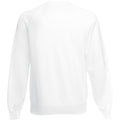 White - Back - Fruit Of The Loom Mens Raglan Sleeve Belcoro® Sweatshirt
