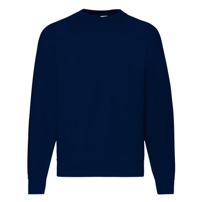 Heather Grey - Side - Fruit Of The Loom Mens Raglan Sleeve Belcoro® Sweatshirt