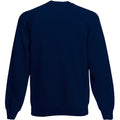 Deep Navy - Back - Fruit Of The Loom Mens Raglan Sleeve Belcoro® Sweatshirt