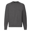 Dark Heather - Front - Fruit Of The Loom Mens Raglan Sleeve Belcoro® Sweatshirt