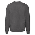 Dark Heather - Back - Fruit Of The Loom Mens Raglan Sleeve Belcoro® Sweatshirt
