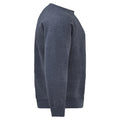 Heather Navy - Side - Fruit Of The Loom Mens Raglan Sleeve Belcoro® Sweatshirt