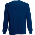 Navy - Back - Fruit Of The Loom Mens Raglan Sleeve Belcoro® Sweatshirt