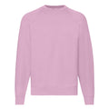 Light Pink - Front - Fruit Of The Loom Mens Raglan Sleeve Belcoro® Sweatshirt