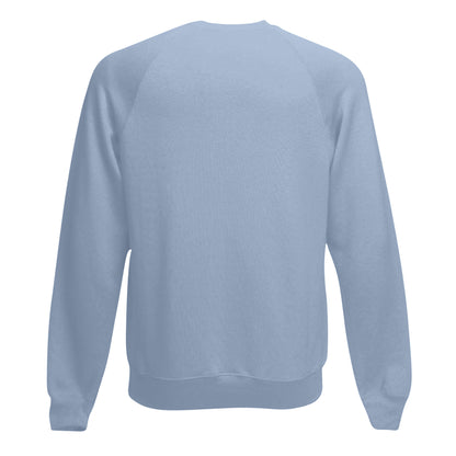 Mineral Blue - Back - Fruit Of The Loom Mens Raglan Sleeve Belcoro® Sweatshirt