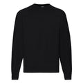 Black - Front - Fruit Of The Loom Mens Raglan Sleeve Belcoro® Sweatshirt