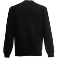 Black - Back - Fruit Of The Loom Mens Raglan Sleeve Belcoro® Sweatshirt