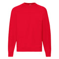Red - Front - Fruit Of The Loom Mens Raglan Sleeve Belcoro® Sweatshirt