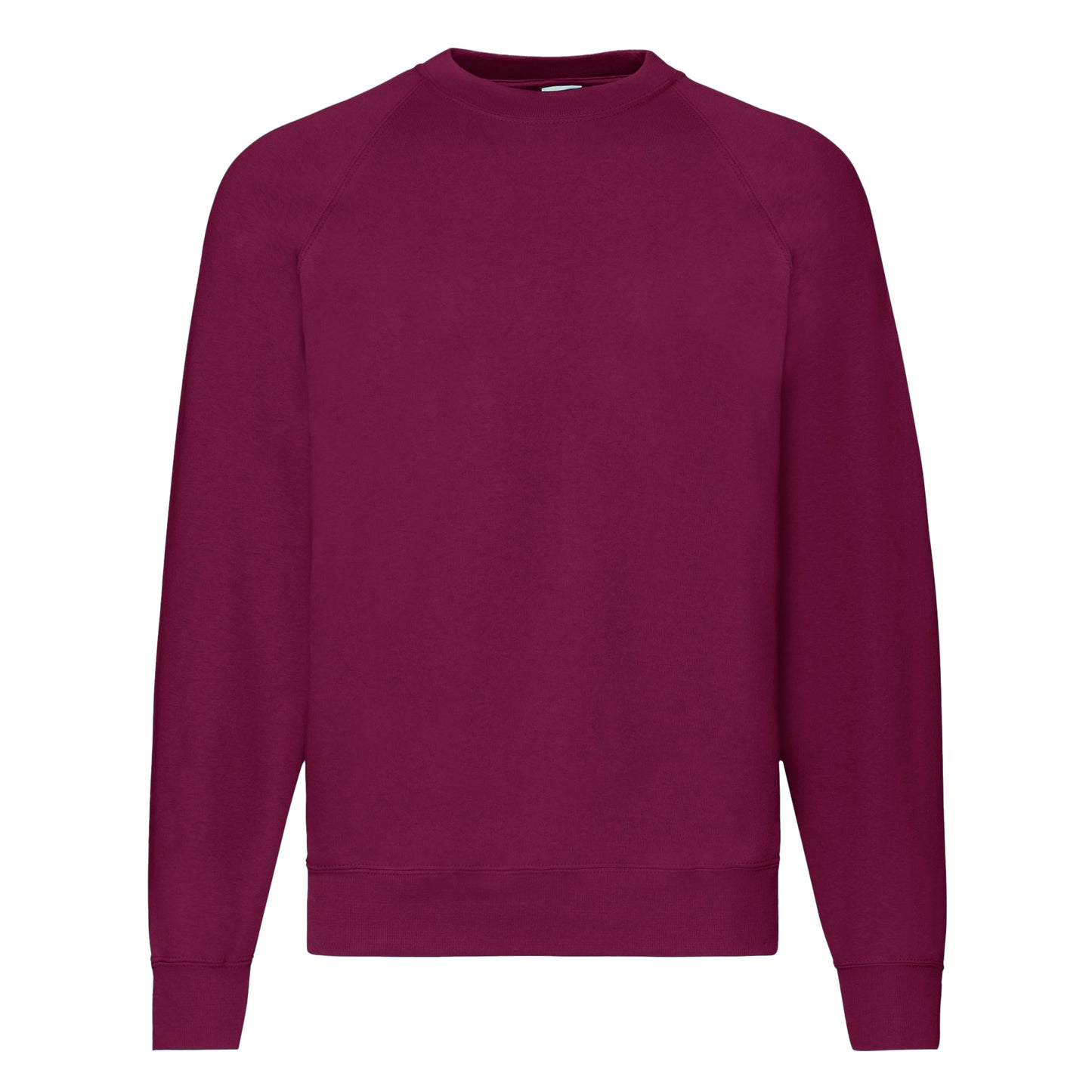 Burgundy - Front - Fruit Of The Loom Mens Raglan Sleeve Belcoro® Sweatshirt