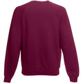 Burgundy - Back - Fruit Of The Loom Mens Raglan Sleeve Belcoro® Sweatshirt