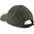 Olive - Back - Beechfield Unisex Outdoor Waterproof 6 Panel Baseball Cap