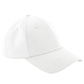 Solid White - Front - Beechfield Unisex Authentic 6 Panel Baseball Cap