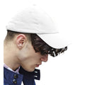 Solid White - Side - Beechfield Unisex Authentic 6 Panel Baseball Cap
