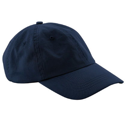 Navy Blue - Front - Beechfield Unisex Low Profile 6 Panel Dad Cap